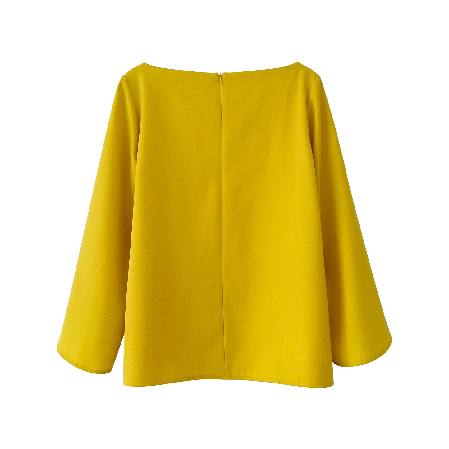 Belle Blouse in Yellow Wool Twill