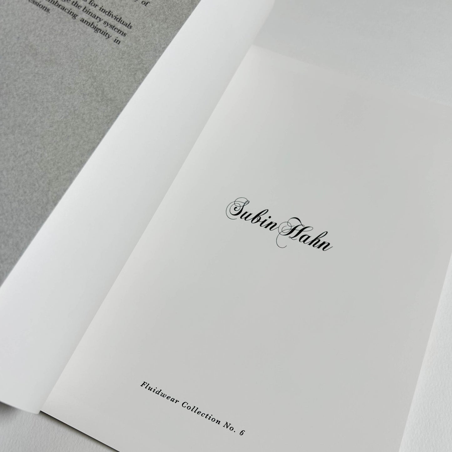 Fluidwear Collection No. 6 LookBook Limited Zine
